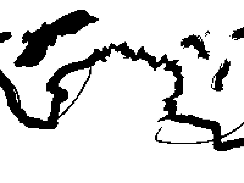 Convert image color mode to monochrome (bitmap mode) with transparent